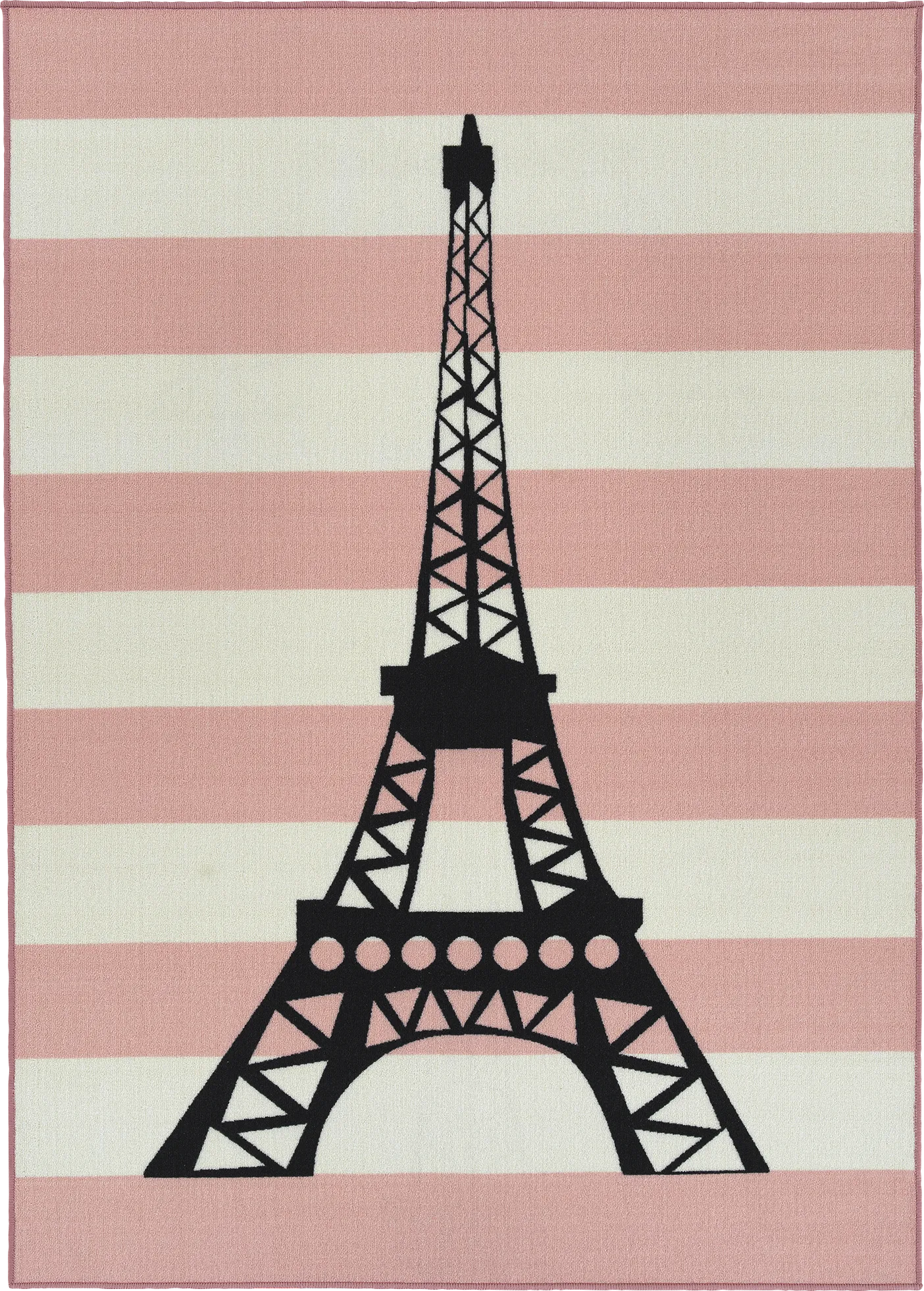 Kids Shedaker Pink 7' x 9' Rug - Thumbnail - Image 1