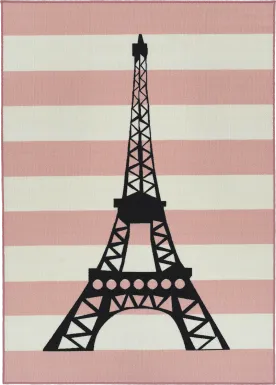 Kids Shedaker Pink 7' x 9' Rug