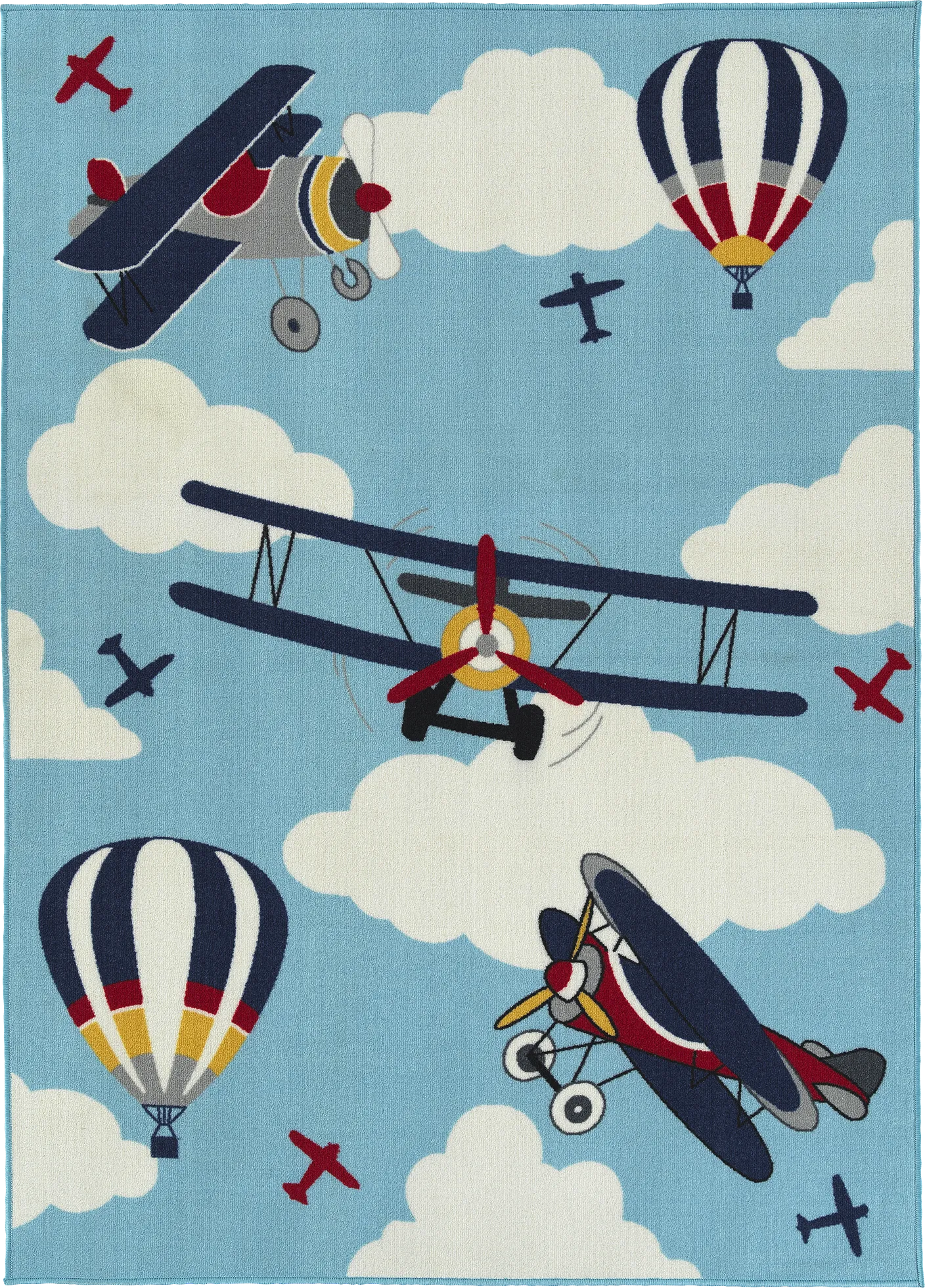 Kids Alburger Blue 5' x 7' Rug - Image 1