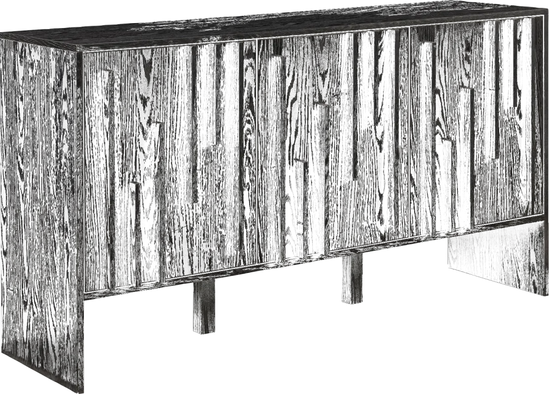 Necoridge Black Sideboard