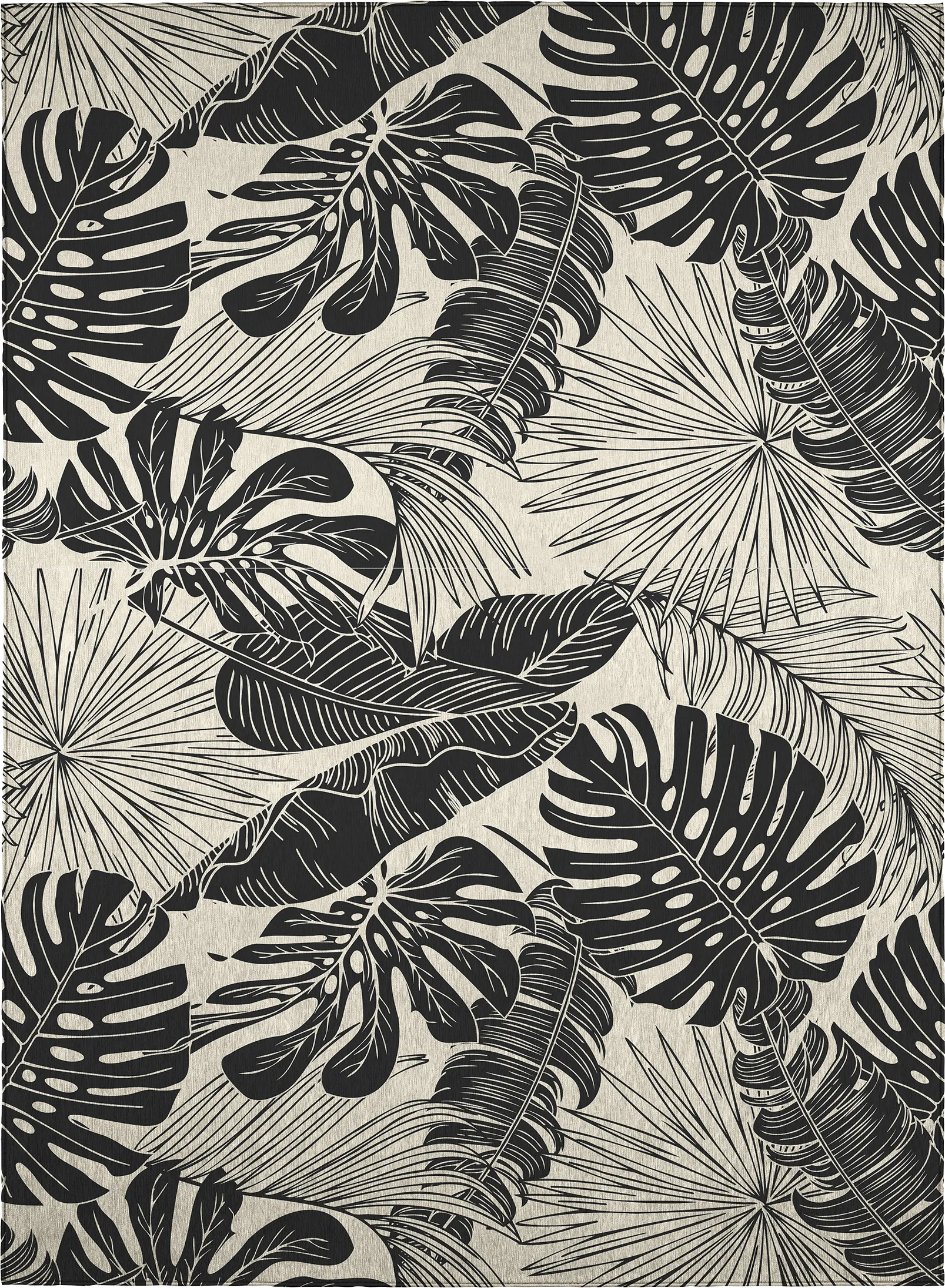 Vadella Black 3' x 5' Rug - Image 1