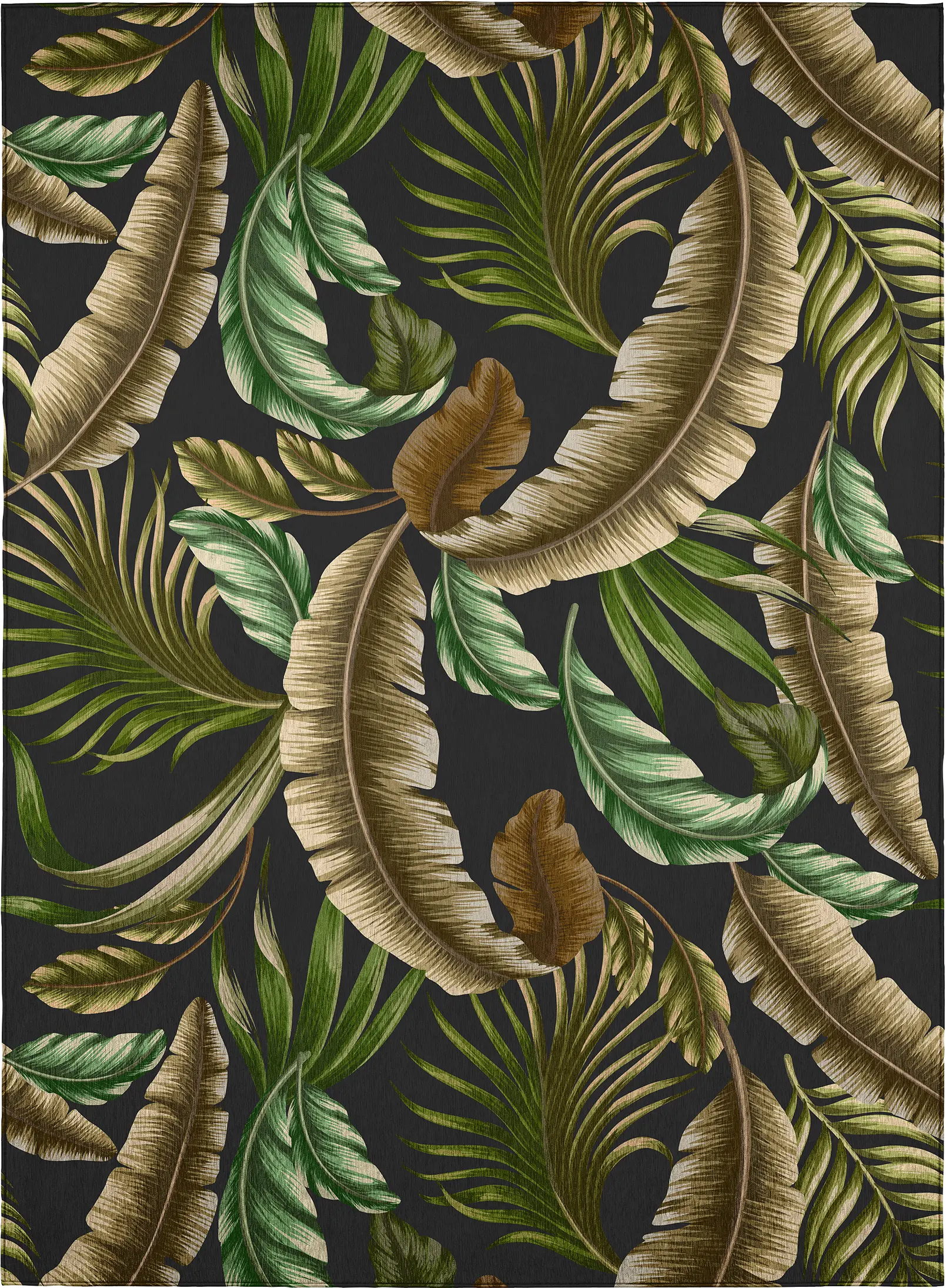 Decanso Black 3' x 5' Rug