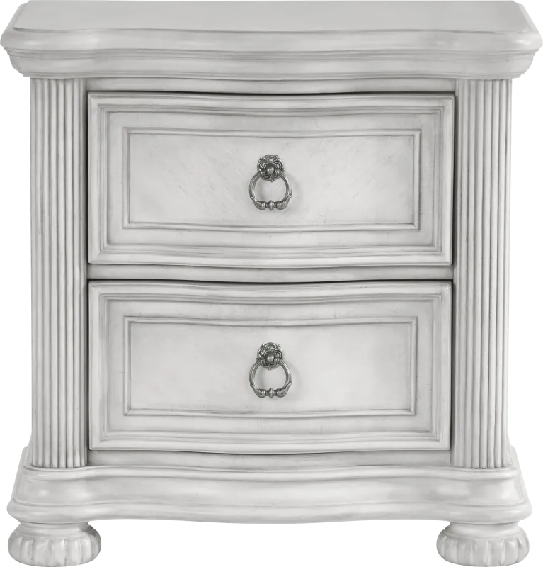 Gallagher Avenue White Nightstand