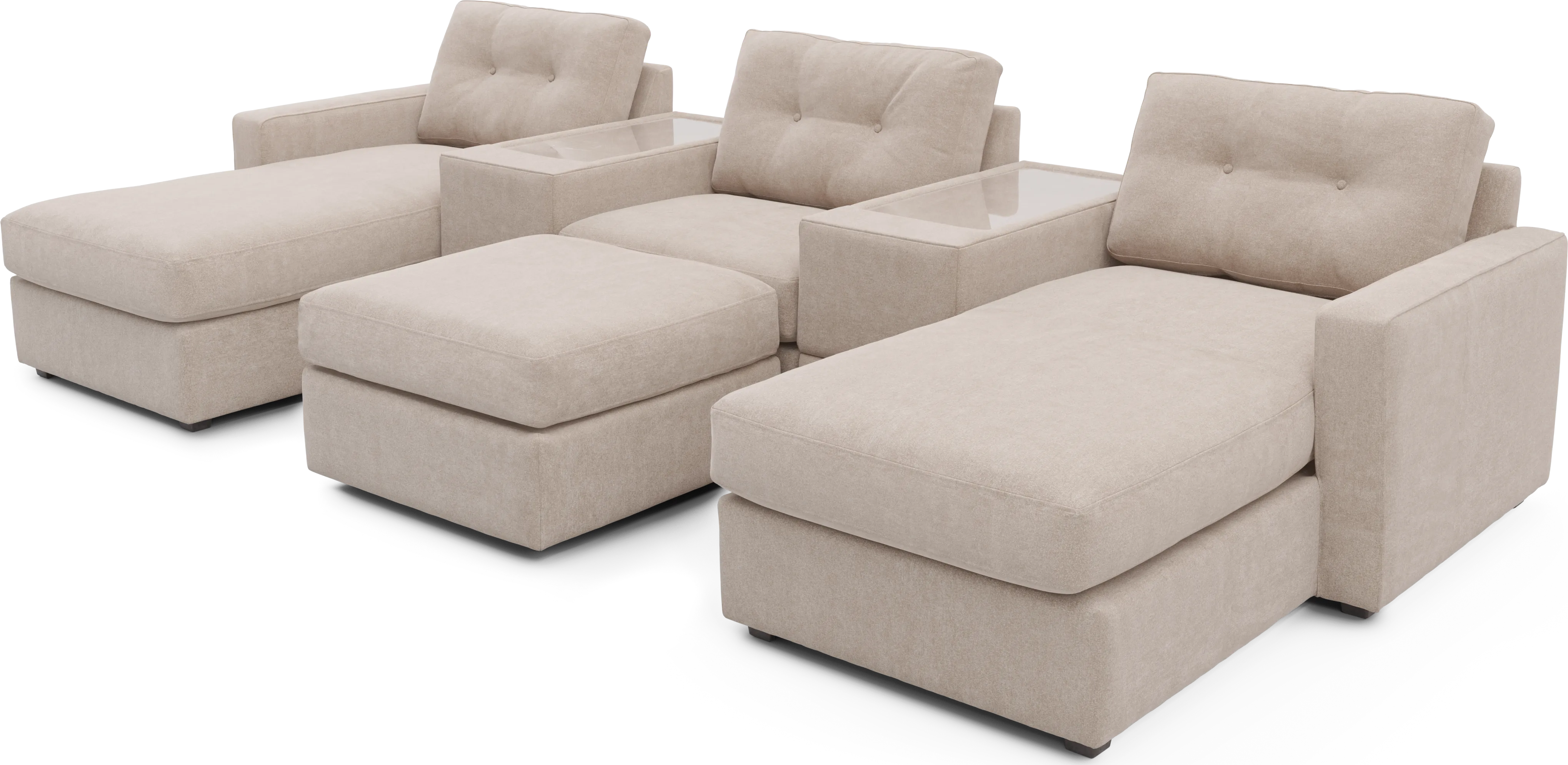 Beige 6 Pc ModularOne - Thumbnail - Image 1