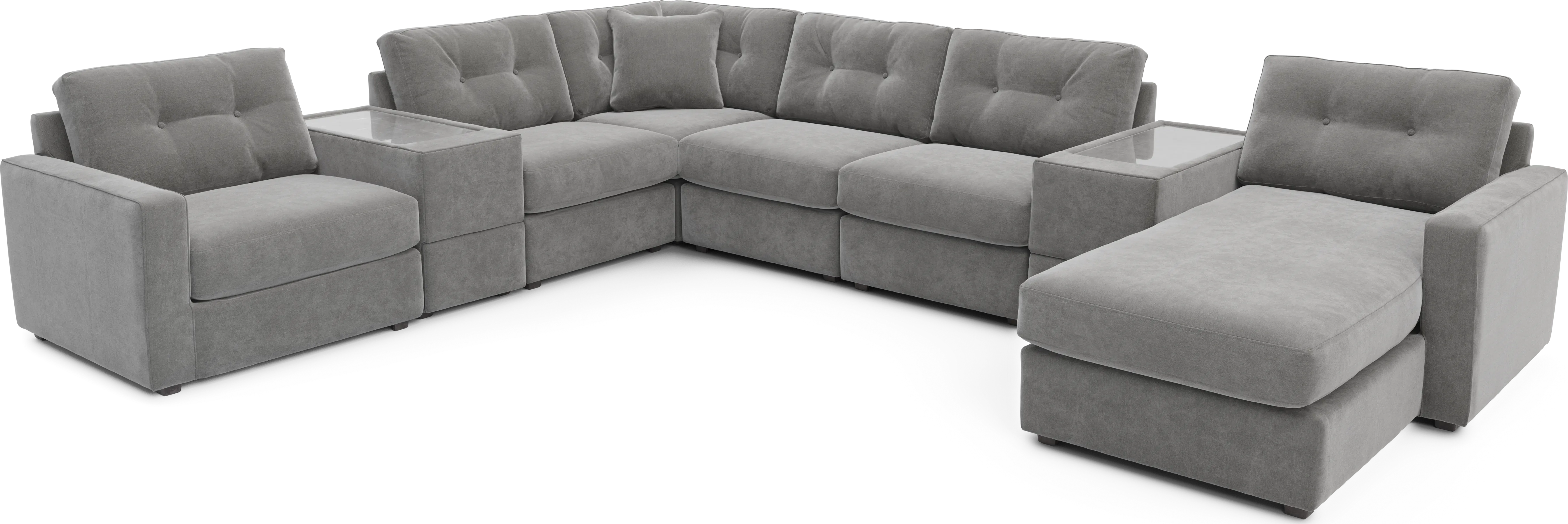 Gray 8 Pc ModularOne - Thumbnail - Image 1