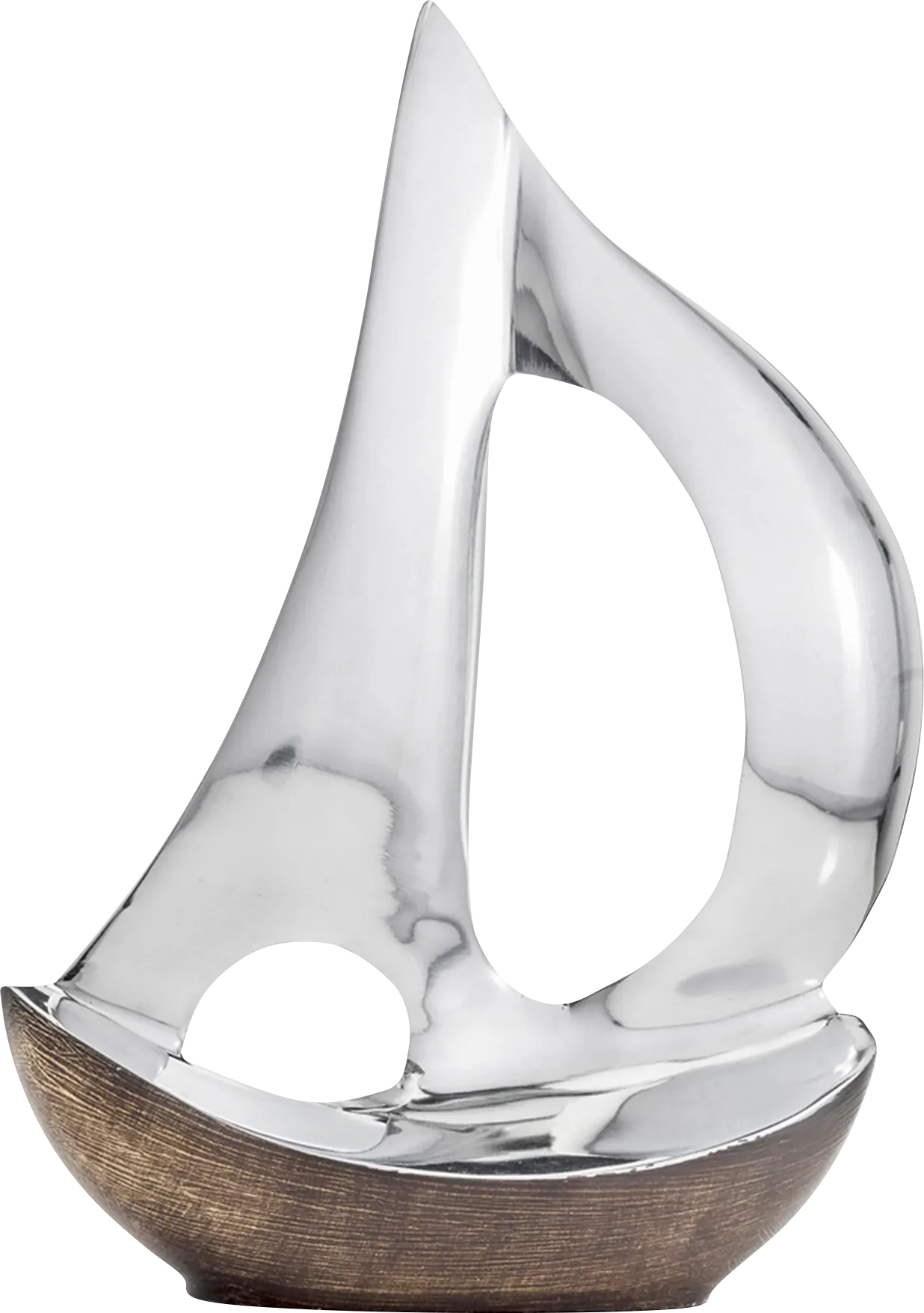 Korths Silver Sailboat Sculpture - Image 1