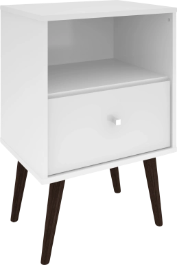 Alamitos I White Nightstand