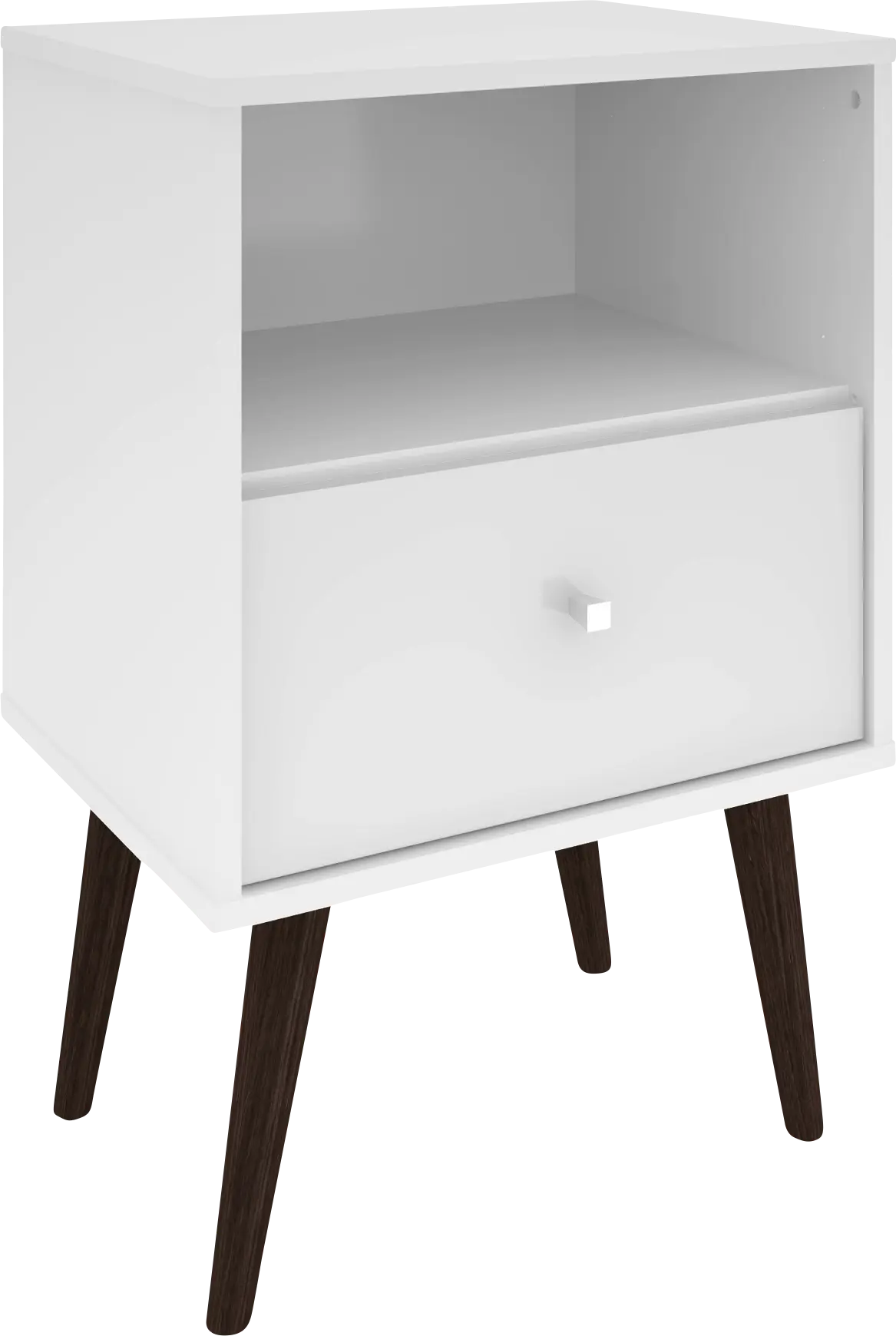 Alamitos I White Nightstand