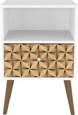 Alamitos III White Nightstand