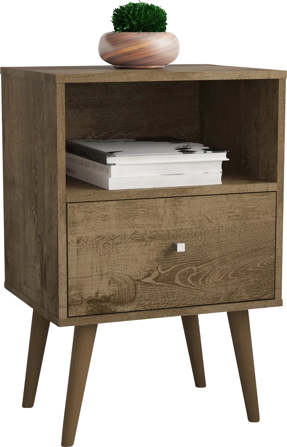 Alamitos III Dark Brown Nightstand - Image 1