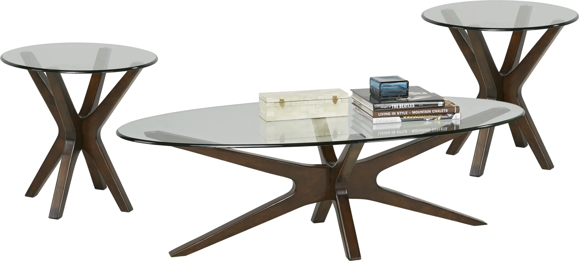 Edina Cherry 3 Pc Table Set - Image 1