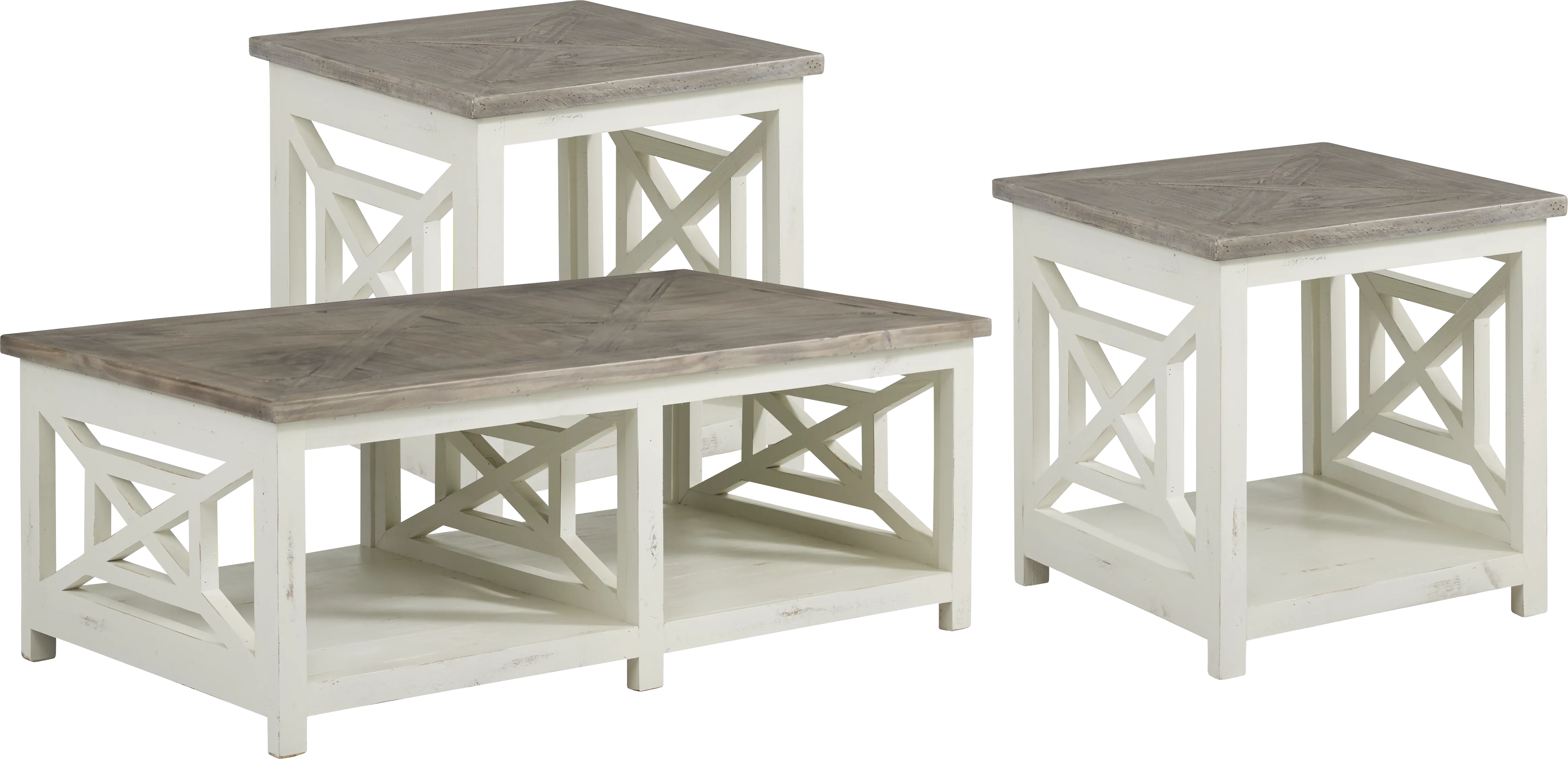 Beachside Walk Blue Denim Slipcover 8 Pc Living Room - Thumbnail - Image 7