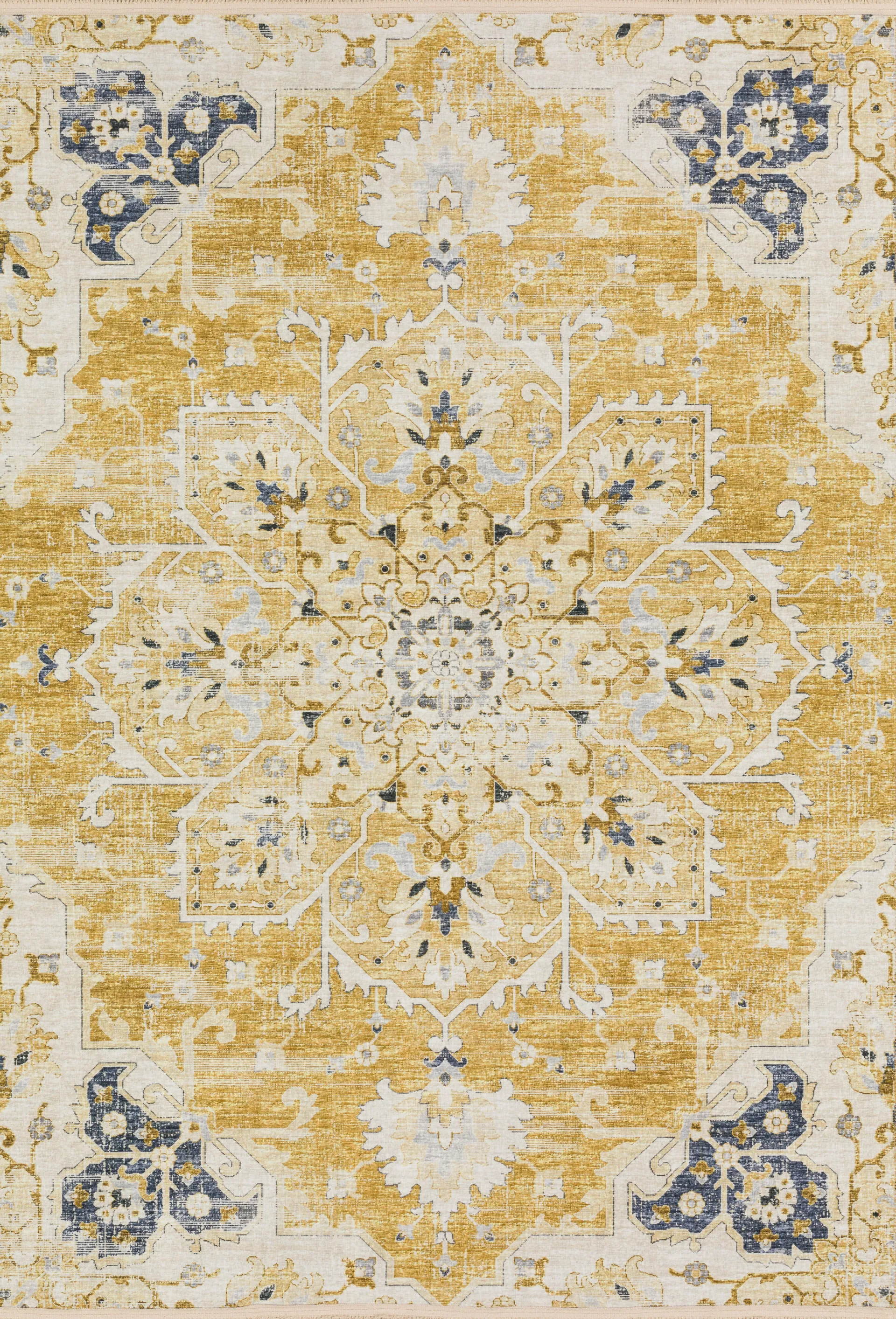 Ventner Yellow 3' x 5' Rug - Image 1
