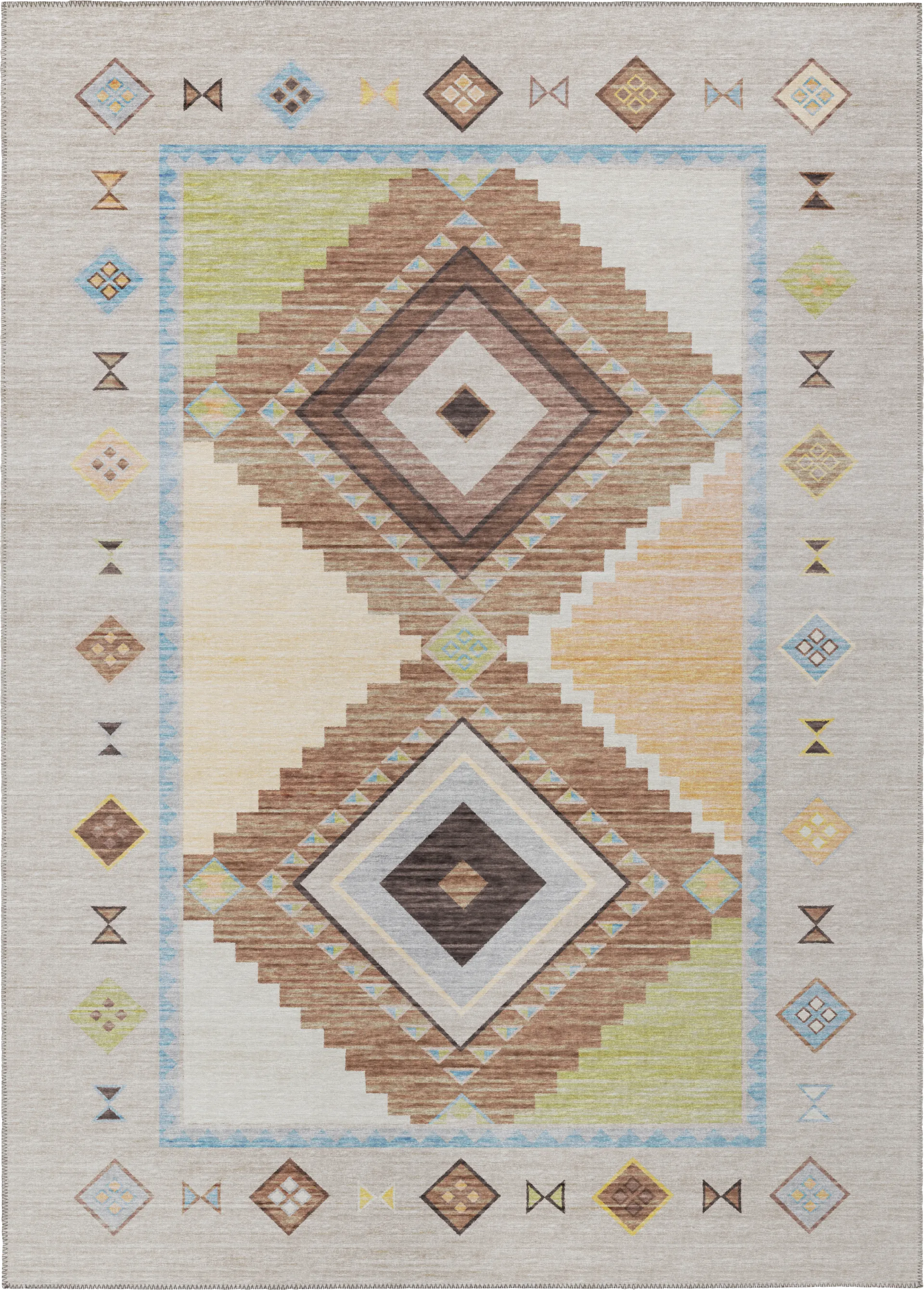 Lawnbrook Beige/Multi 3' x 5' Rug - Image 1