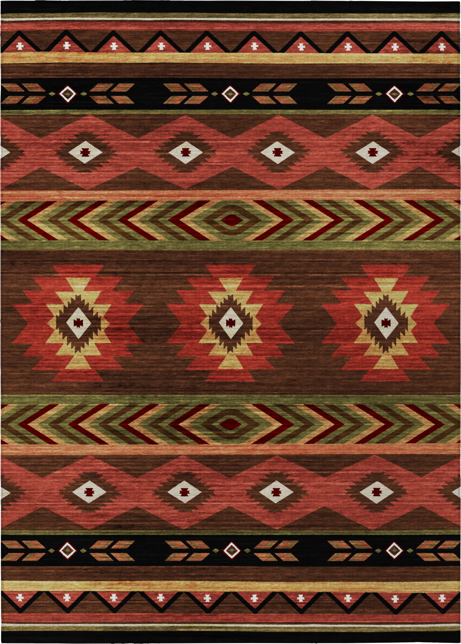 Callowhill Brown 5' x 8' Rug - Image 1