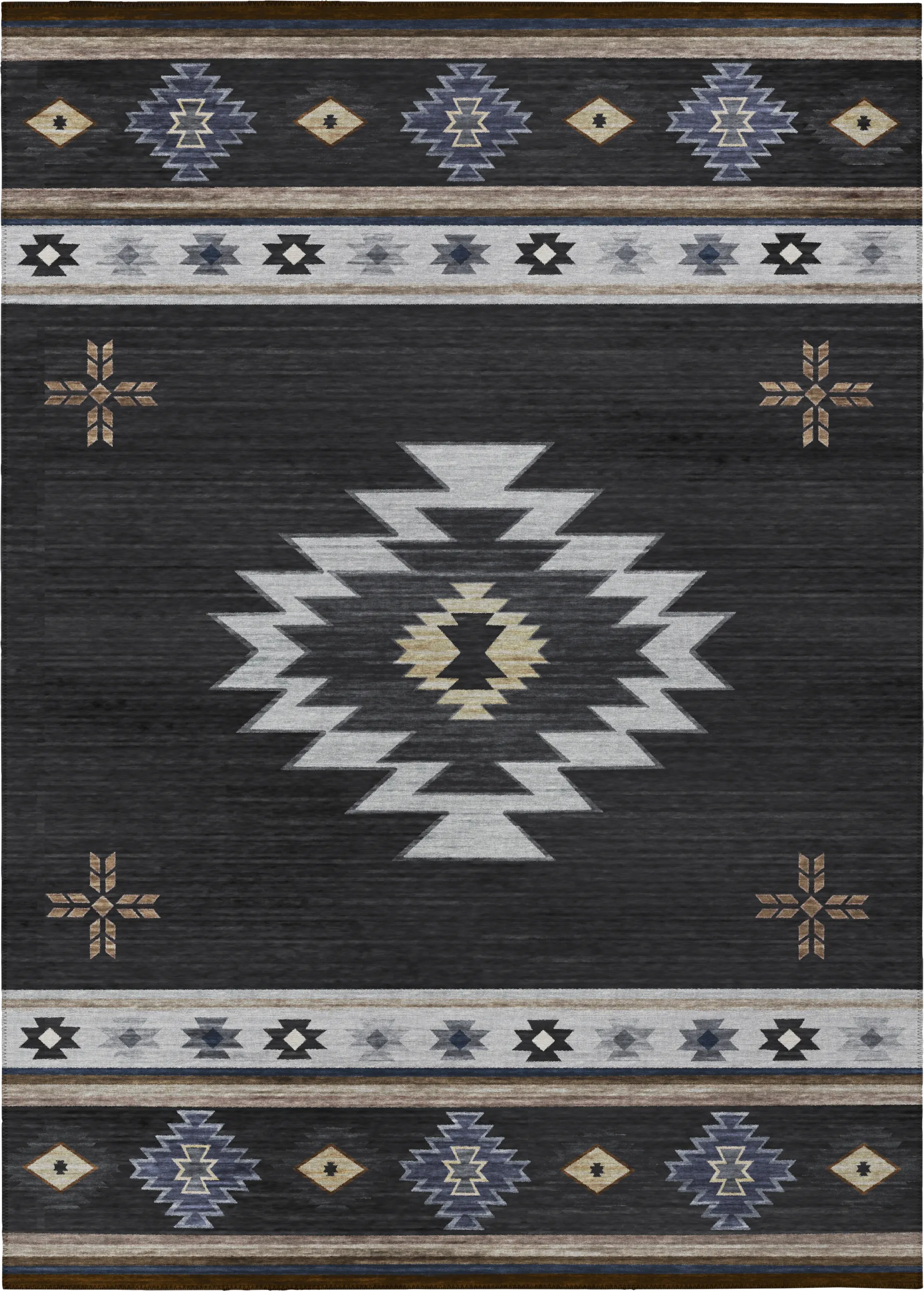 Barinza Black 3' x 5' Rug - Image 1