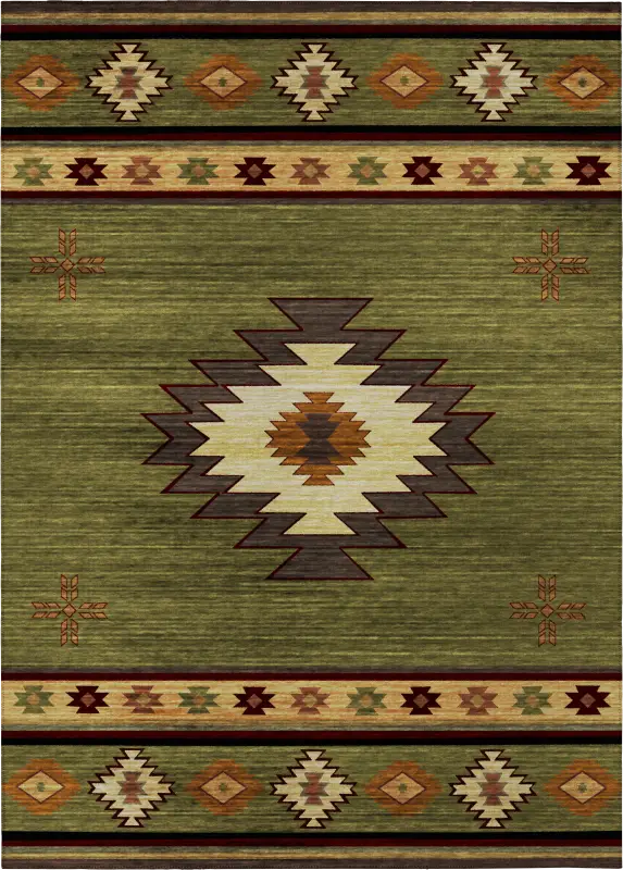 Barinza Green 8' x 10' Rug