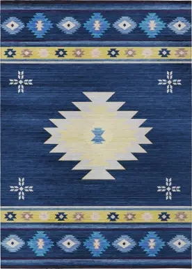 Barinza Blue 3' x 5' Rug