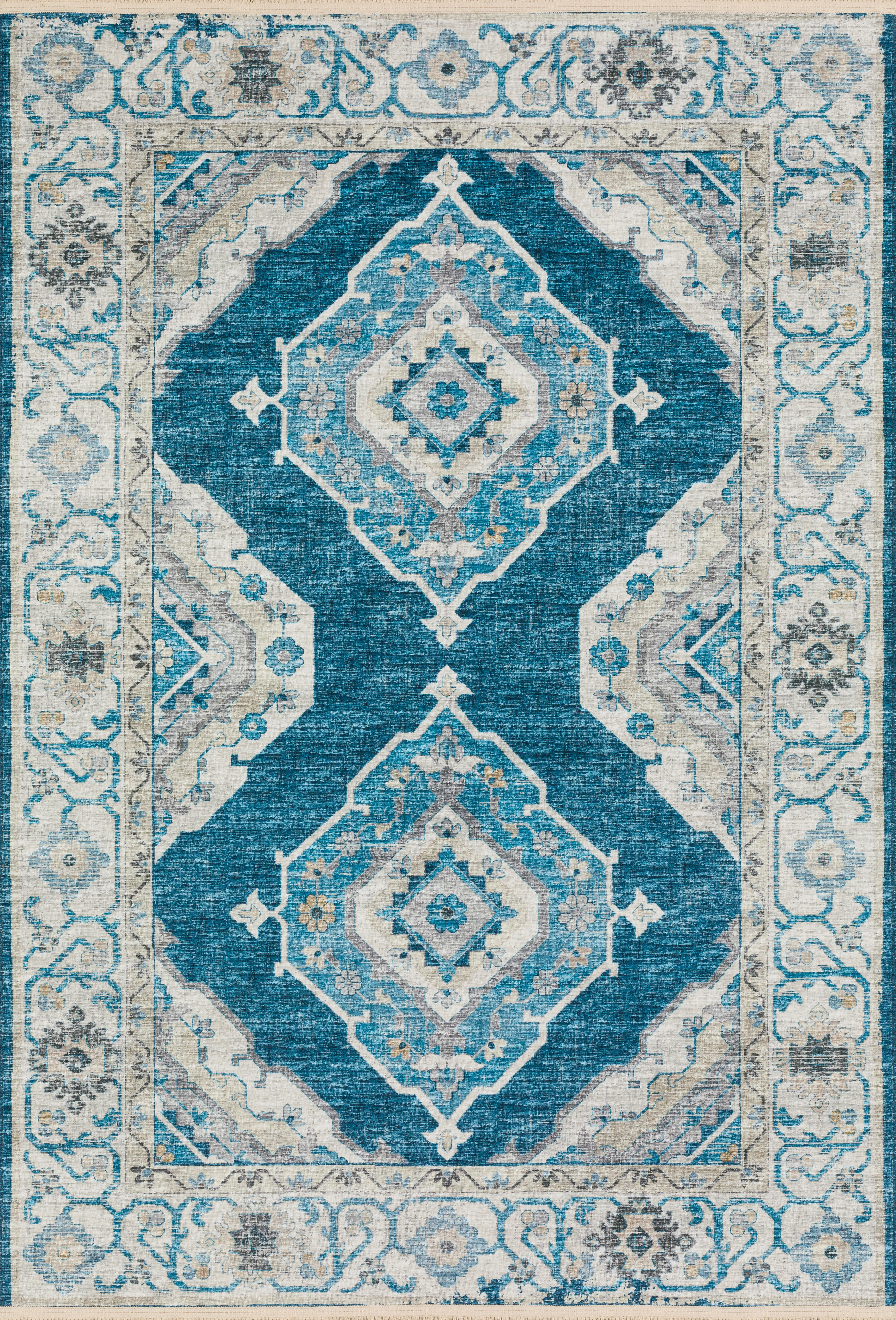 Quandry Blue 5' x 8' Rug