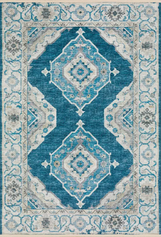 Quandry Blue 5' x 8' Rug