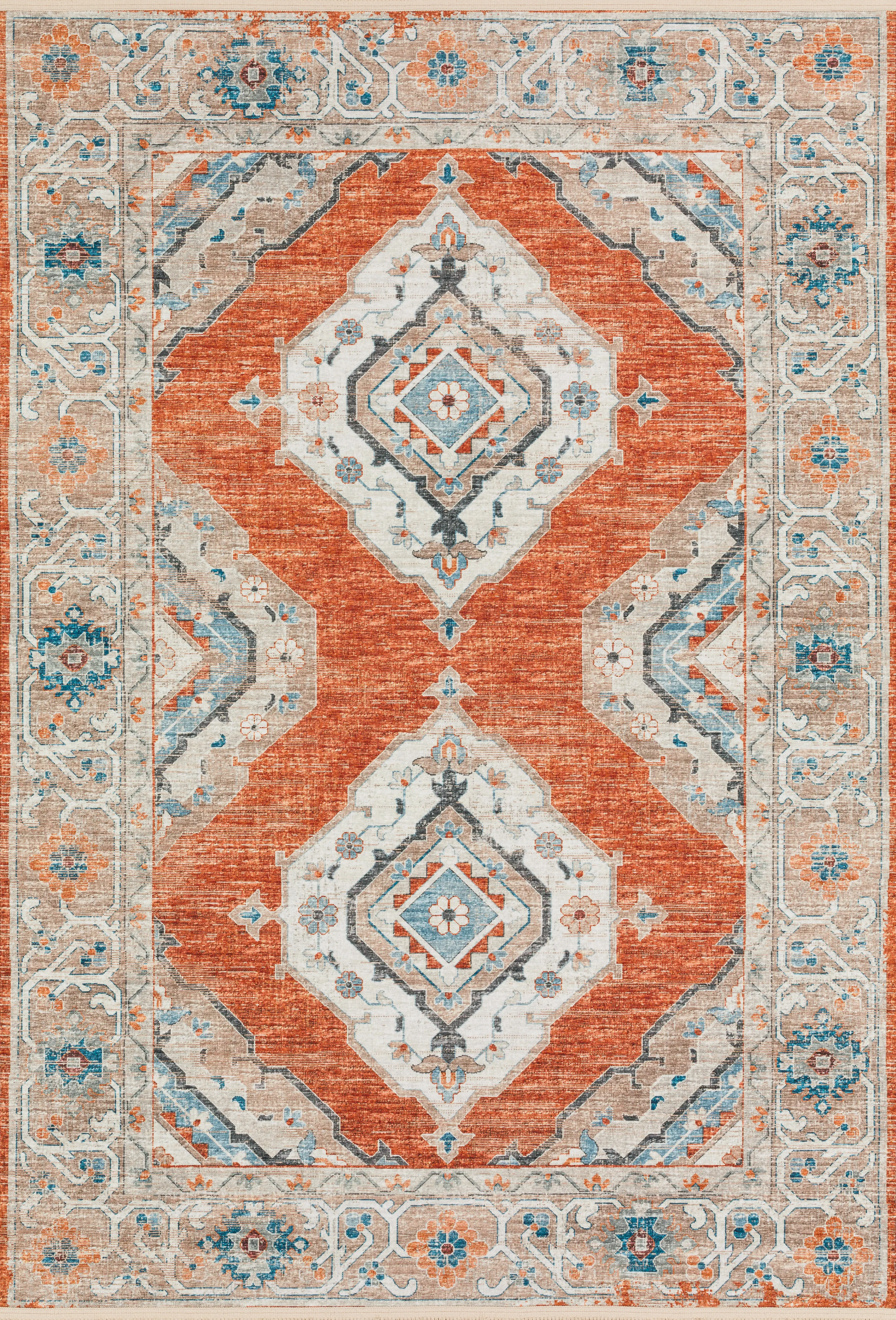 Quandry Red 5' x 8' Rug - Thumbnail - Image 1