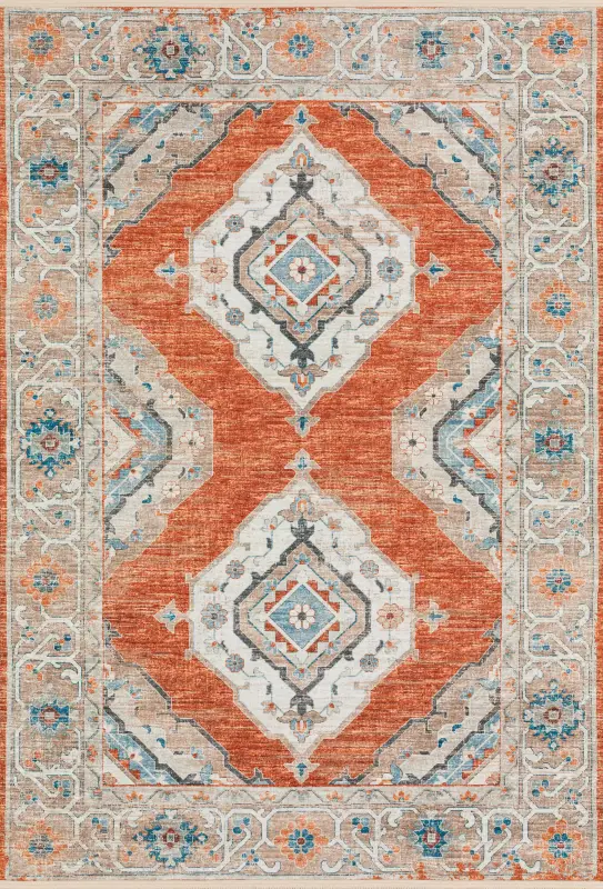 Quandry Red 3' x 5' Rug