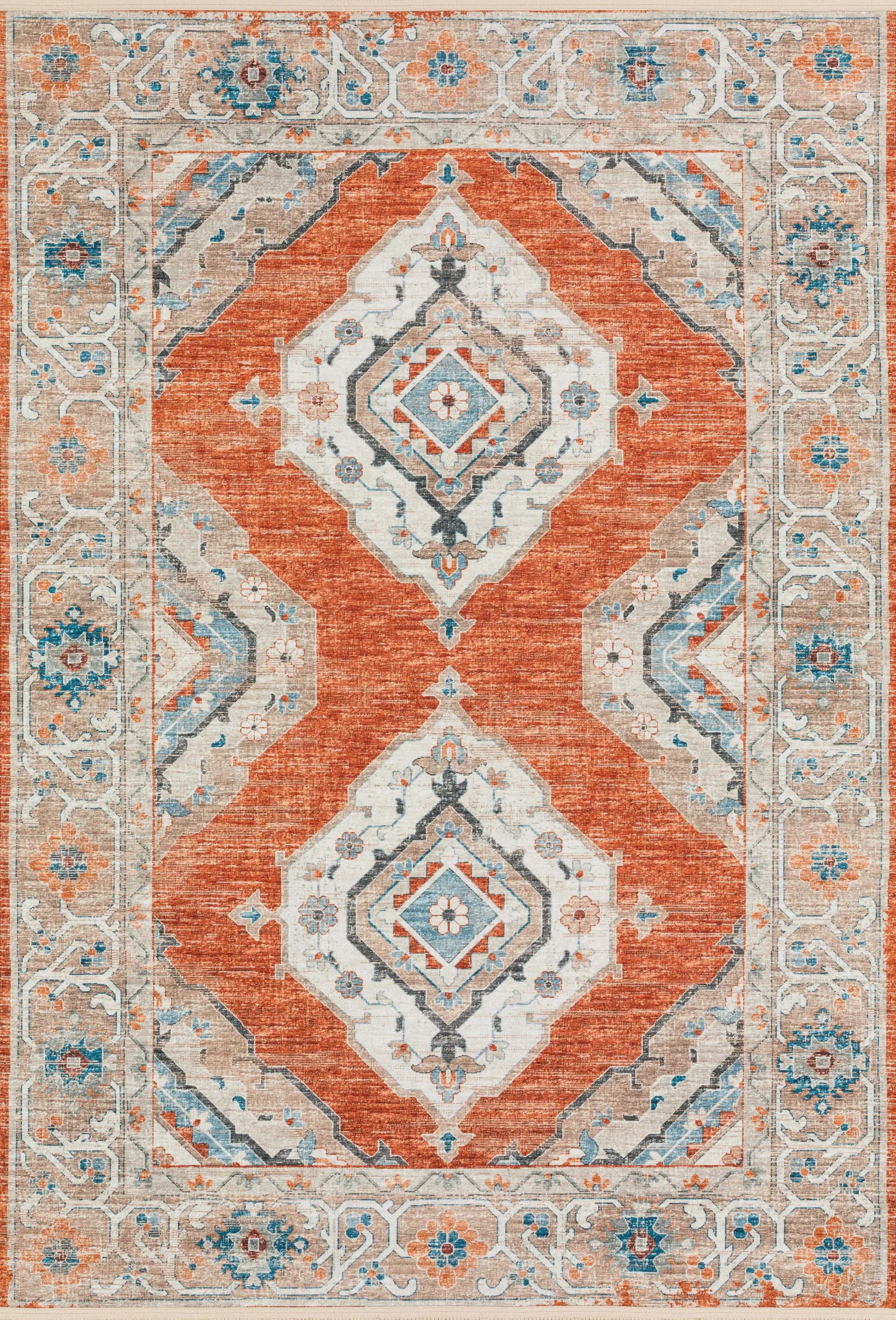 Quandry Red 5' x 8' Rug - Image 1