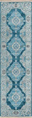Quandry Blue 2' x 8' Rug