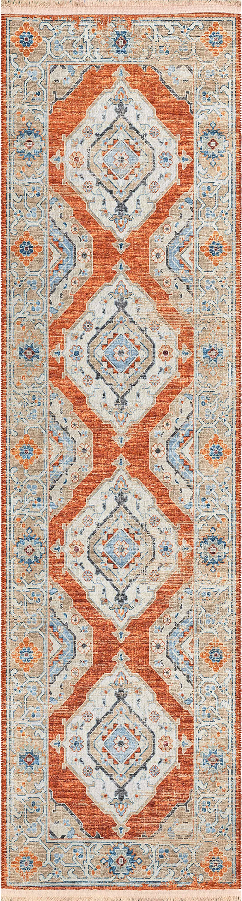 Quandry Red 2' x 12' Rug - Thumbnail - Image 1