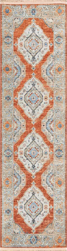 Quandry Red 2' x 8' Rug