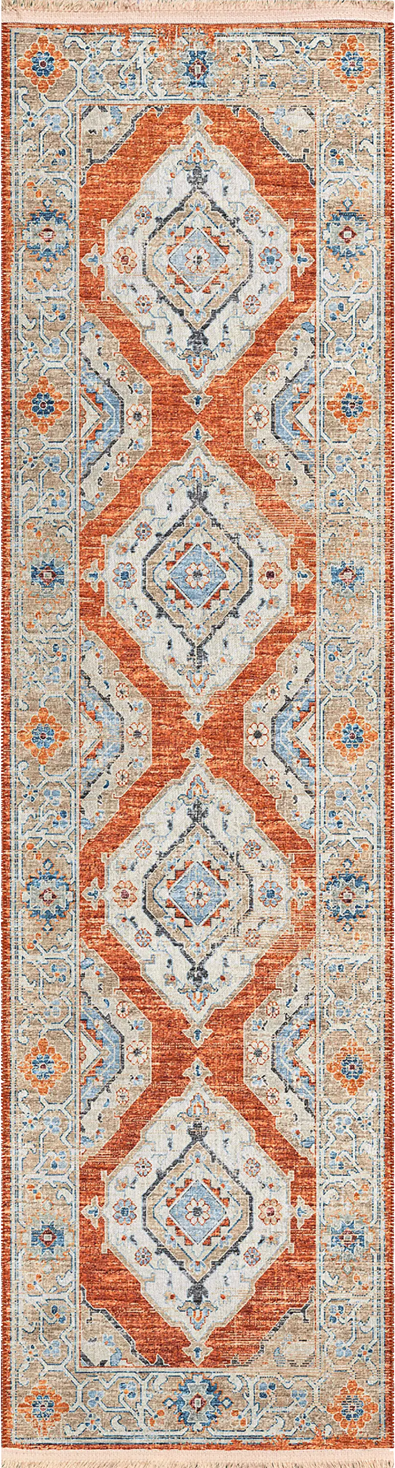 Quandry Red 2' x 8' Rug