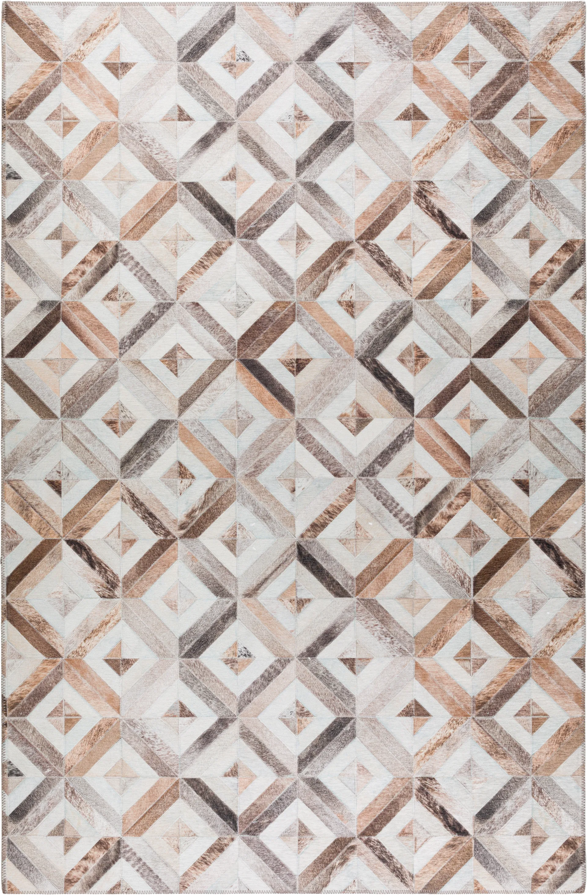 Woodbend Beige 5' x 8' Rug - Image 1