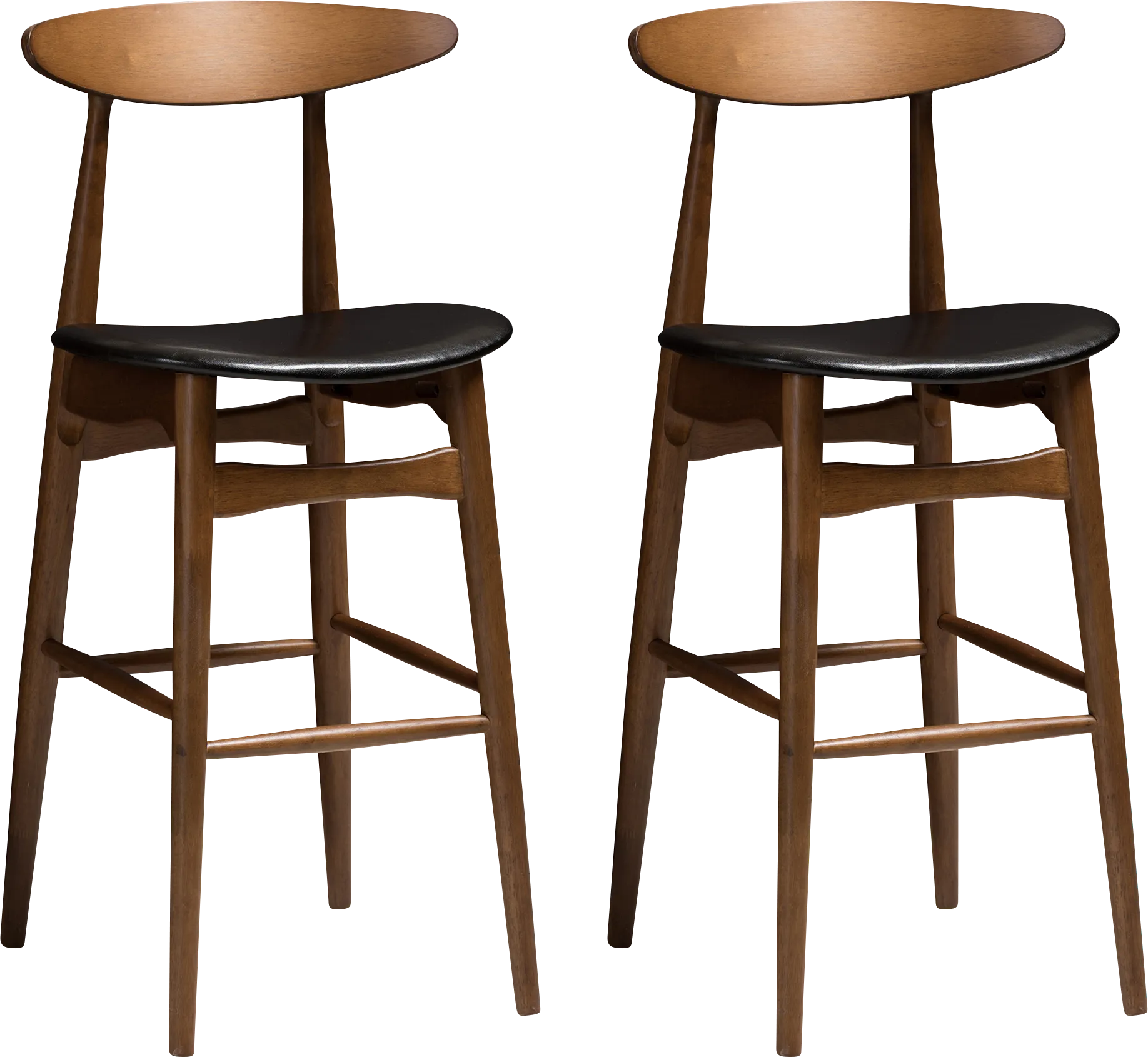Allumbaugh Black Barstool (Set of 2)