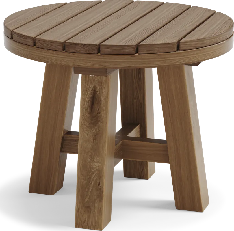 Patmos Tan Outdoor End Table