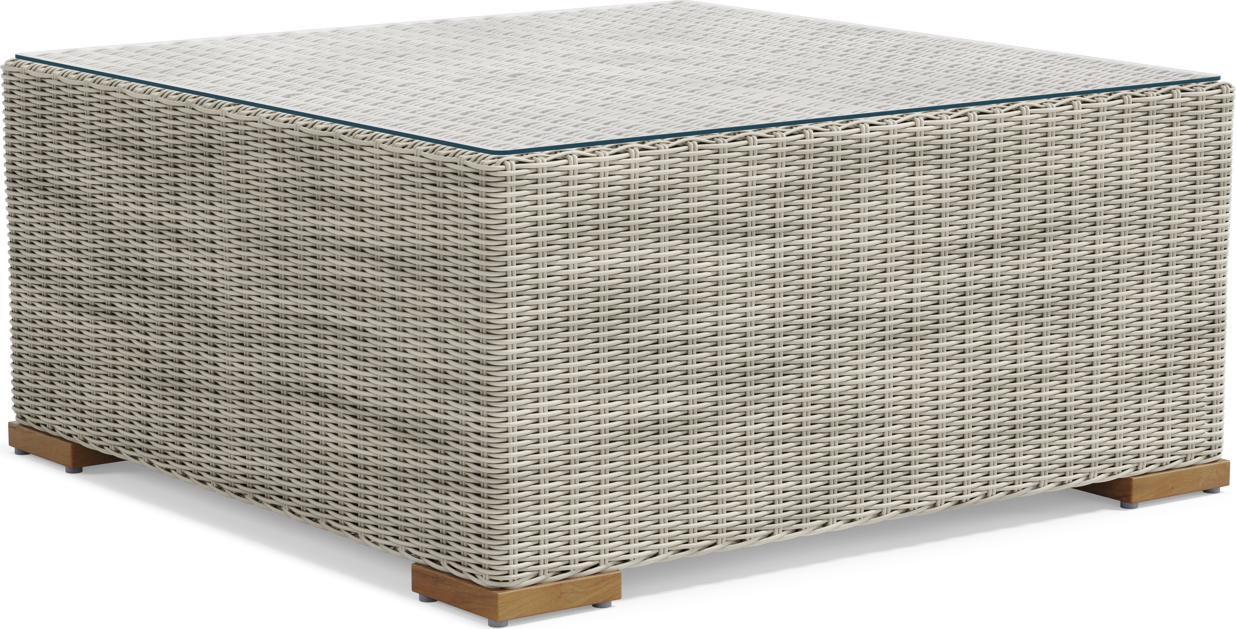 Patmos Gray 4 Pc Outdoor Loveseat Seating Set with Steel Cushions - Thumbnail - Image 6