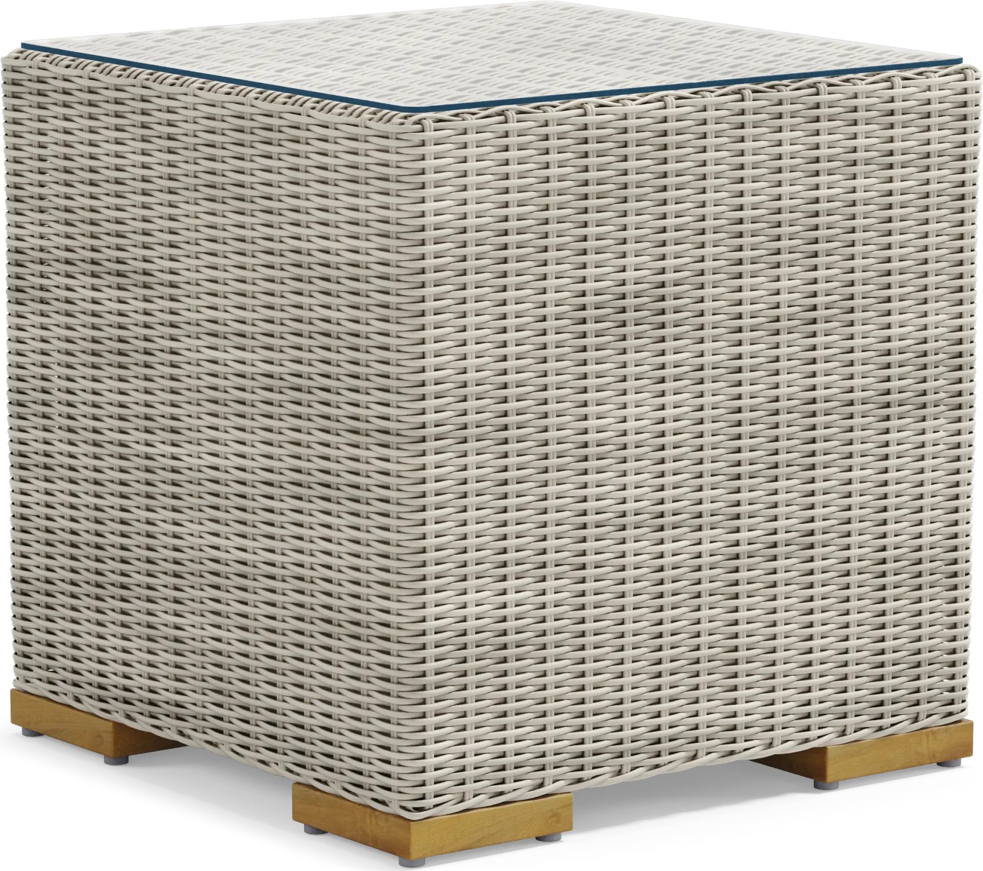 Patmos Gray Outdoor End Table