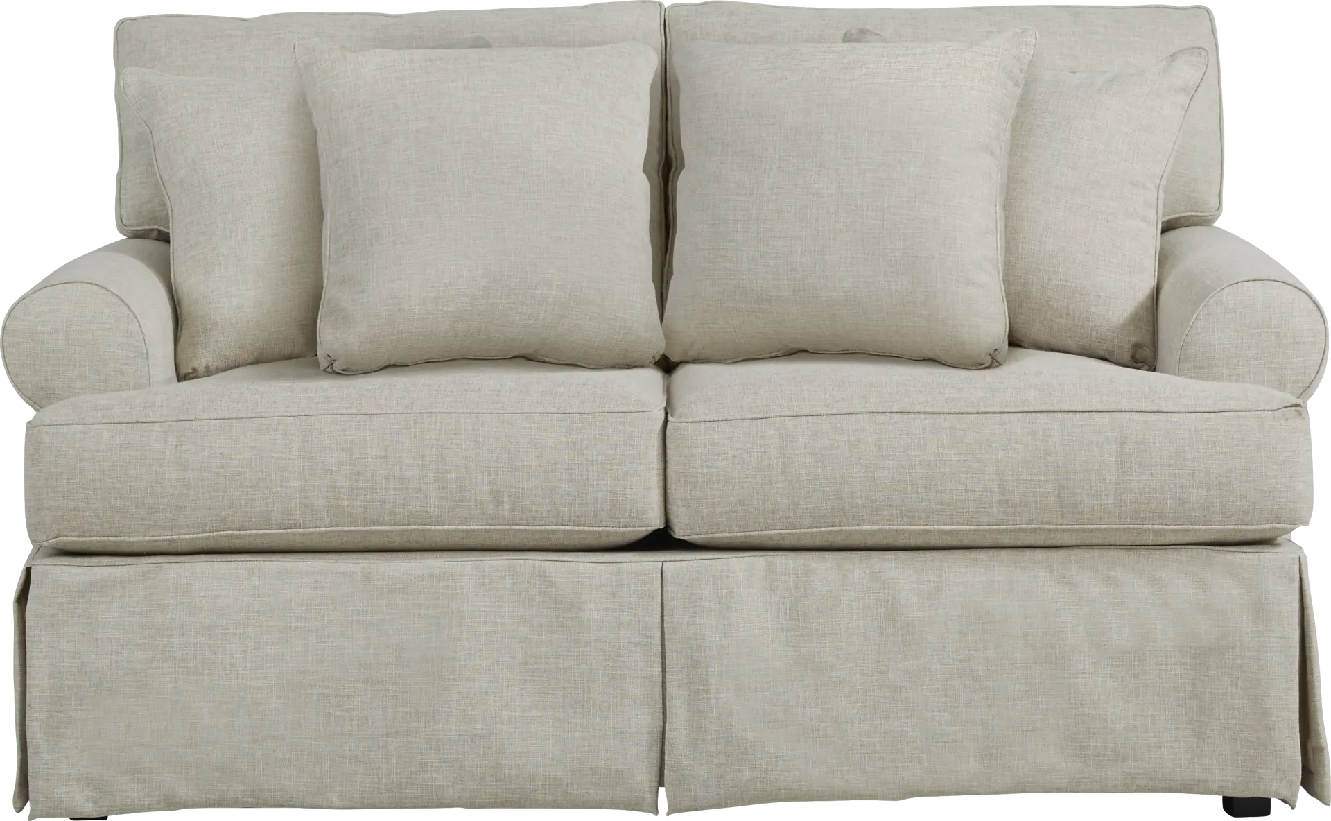 Beachside Walk Linen Slipcover Loveseat