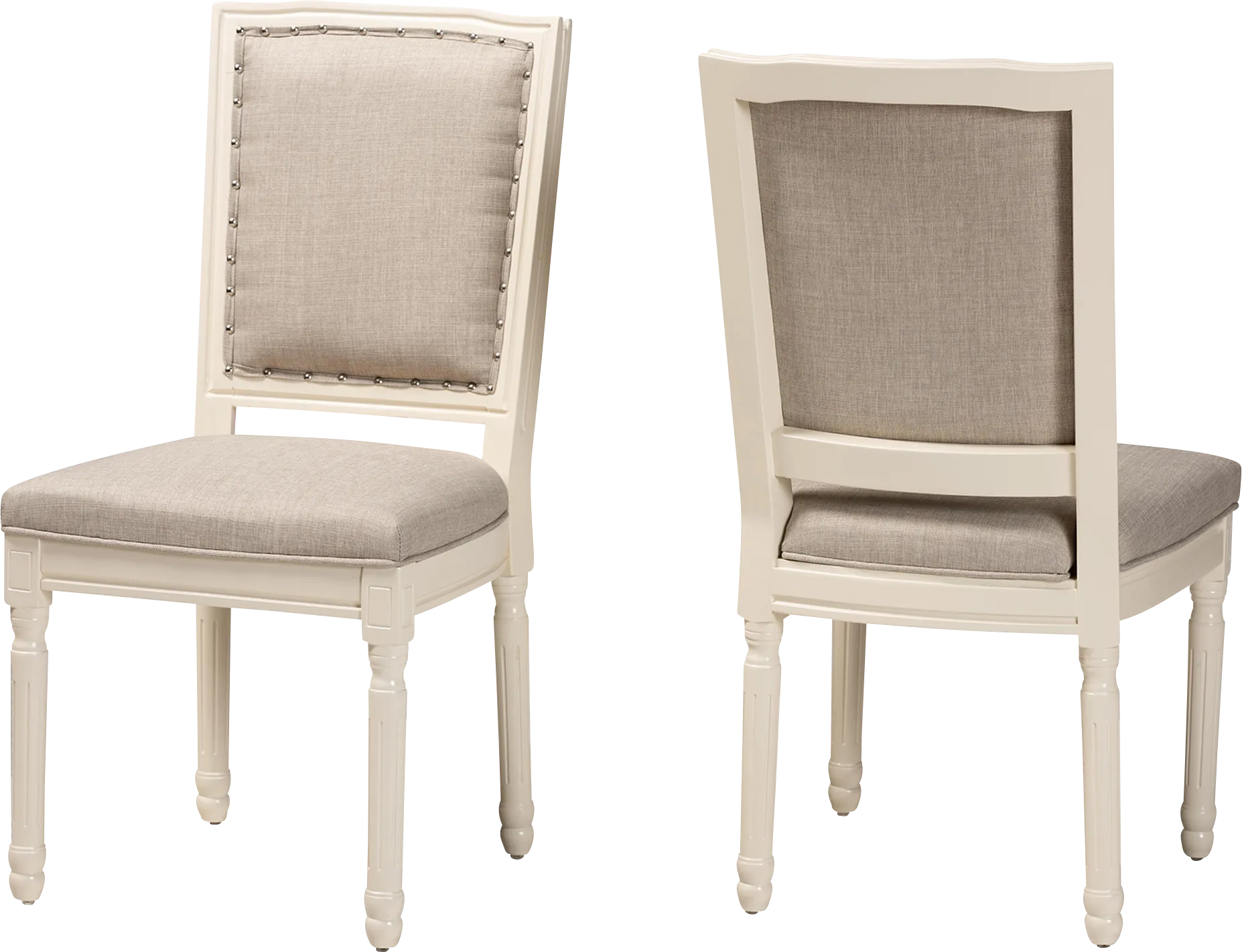 Wanskuck White Side Chair, Set of 2 - Thumbnail - Image 1