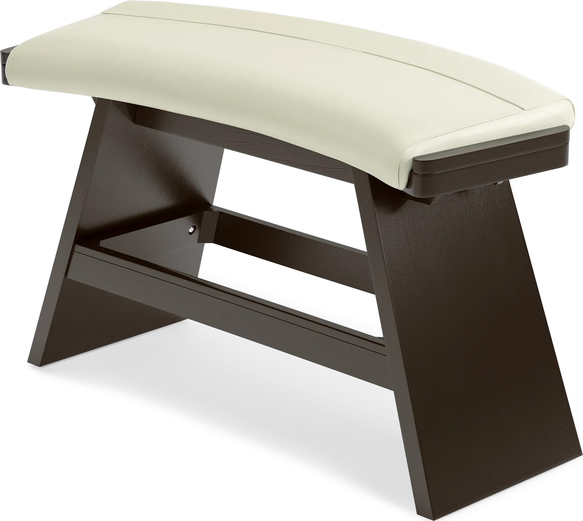 Cider Creek Chocolate 4 Pc Bar Height Dining Room with Vanilla Stools and Curved Bench - Image 5