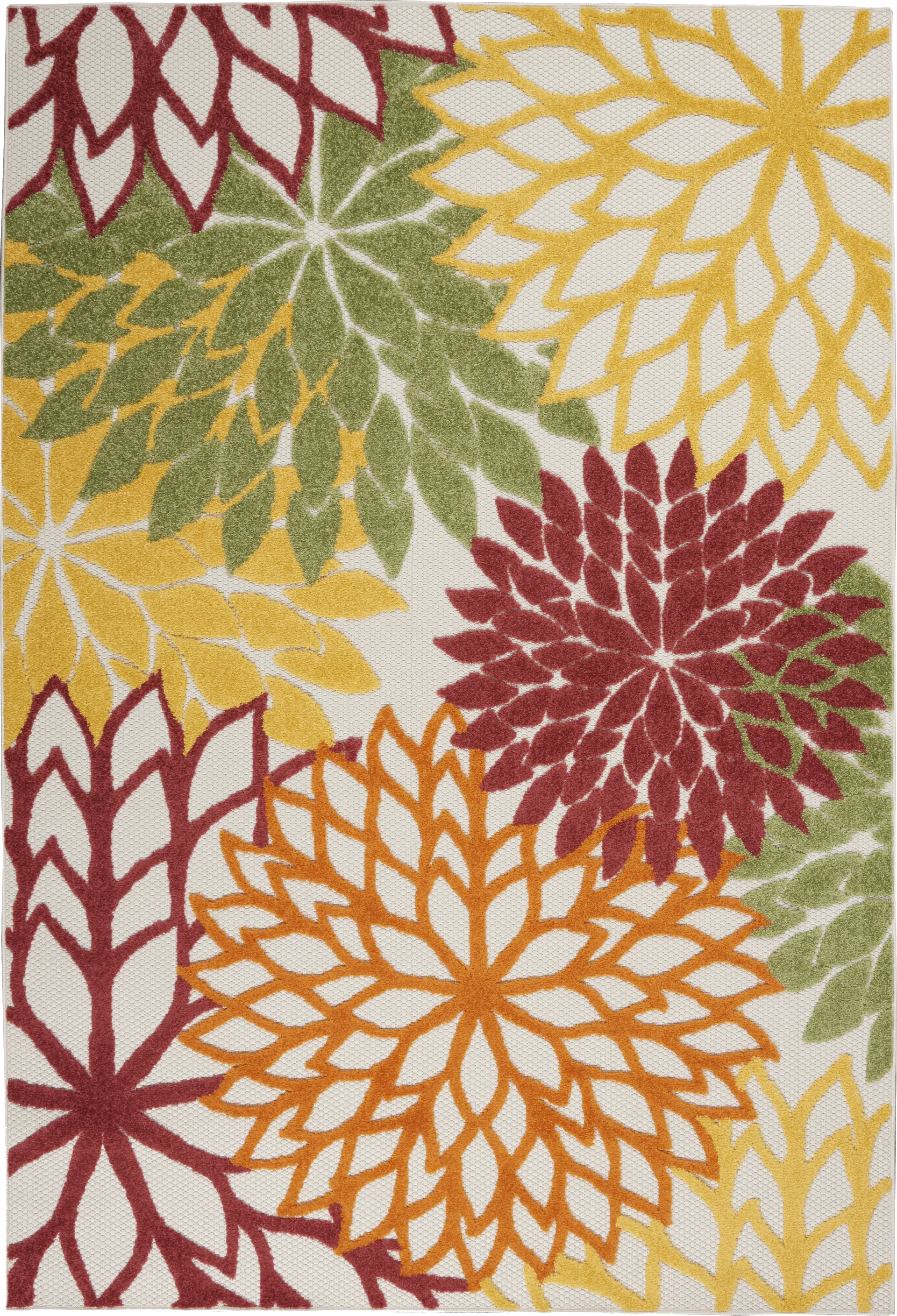 Winthrone Red/Multi 5'3 x 7'5 Indoor/Outdoor Rug - Image 1