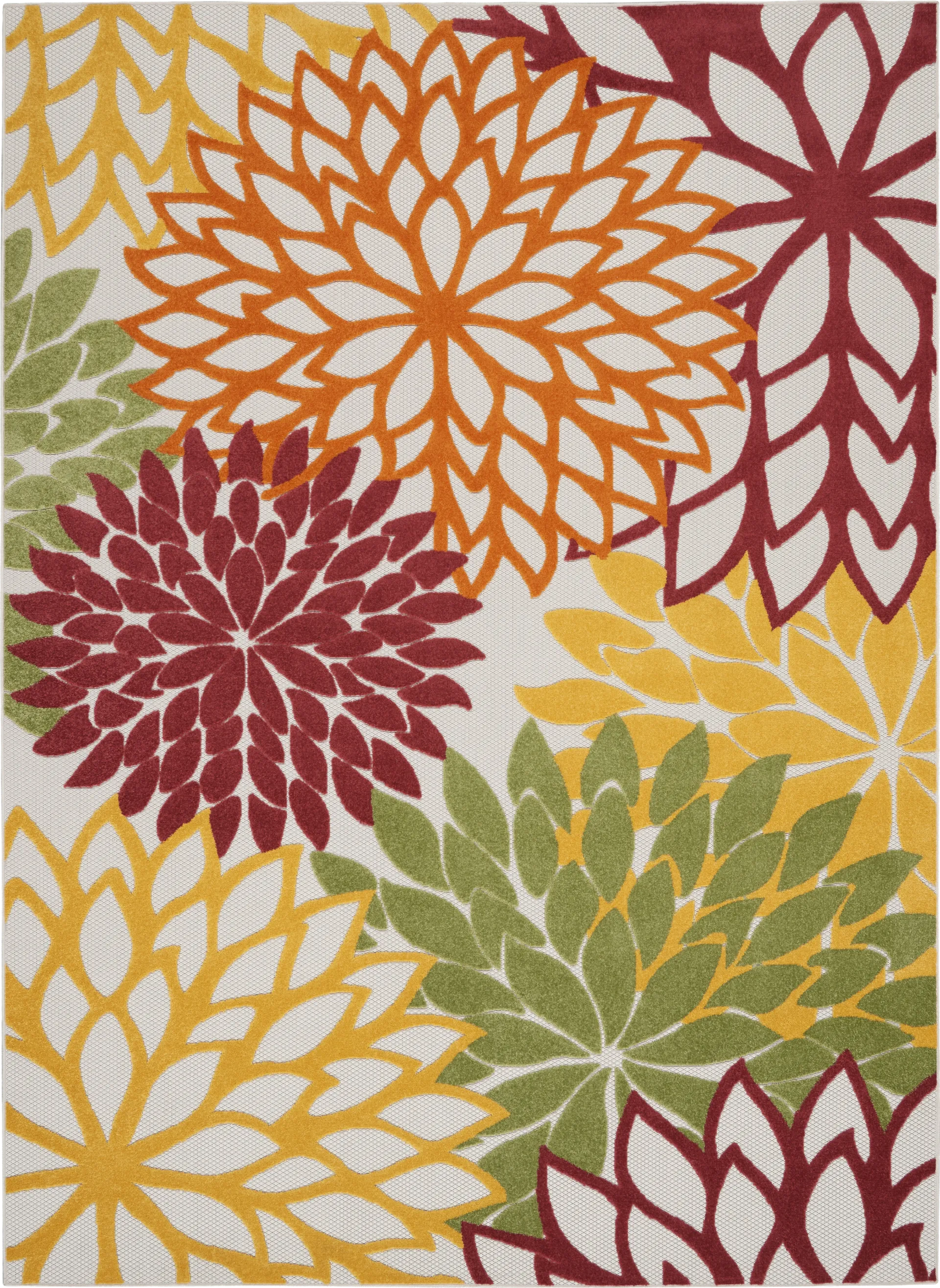 Winthrone Red/Multi 7'10 x 10'6 Indoor/Outdoor Rug - Image 1