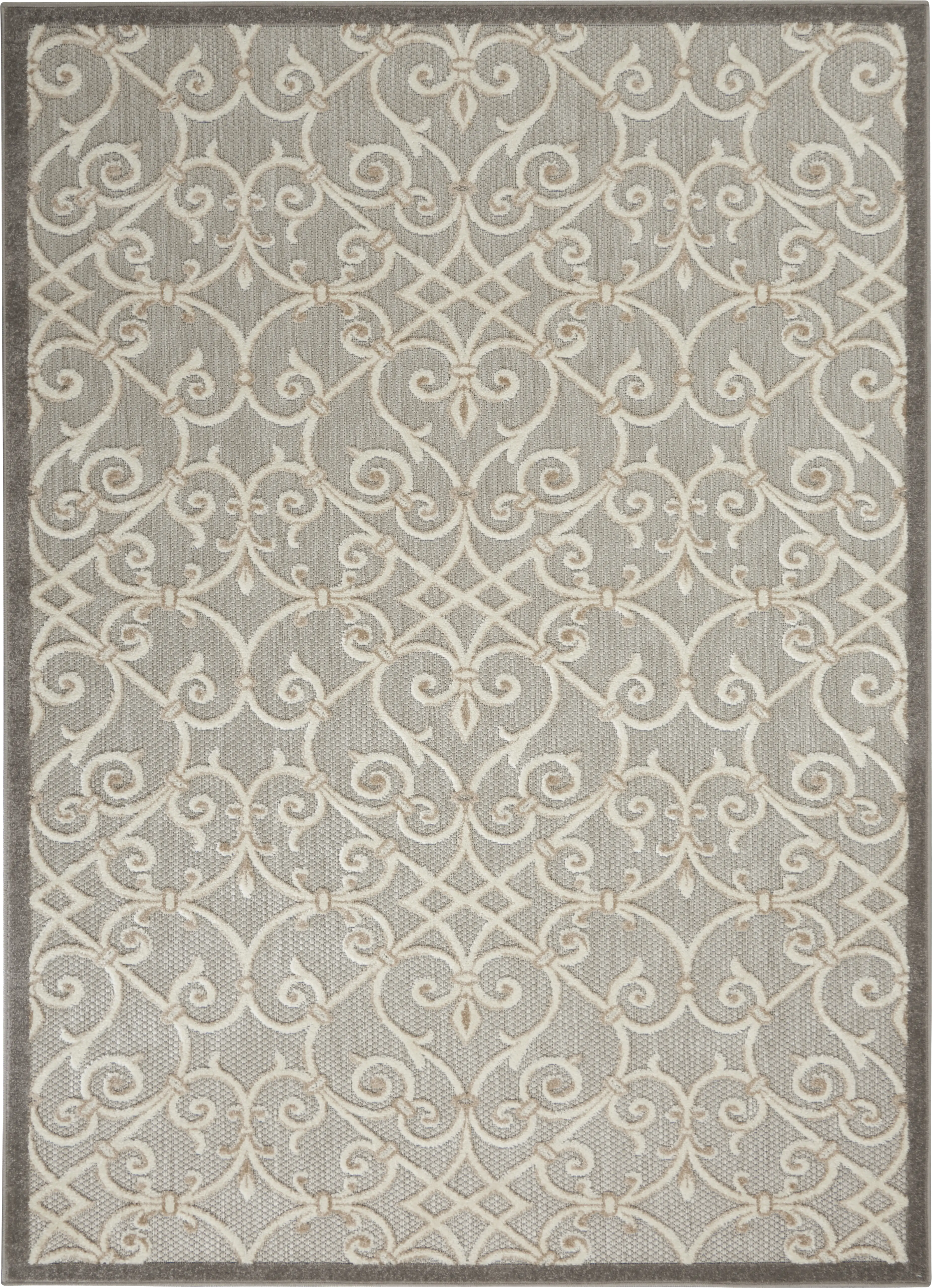 Drayce Natural 5'3 x 7'5 Indoor/Outdoor Rug - Thumbnail - Image 1