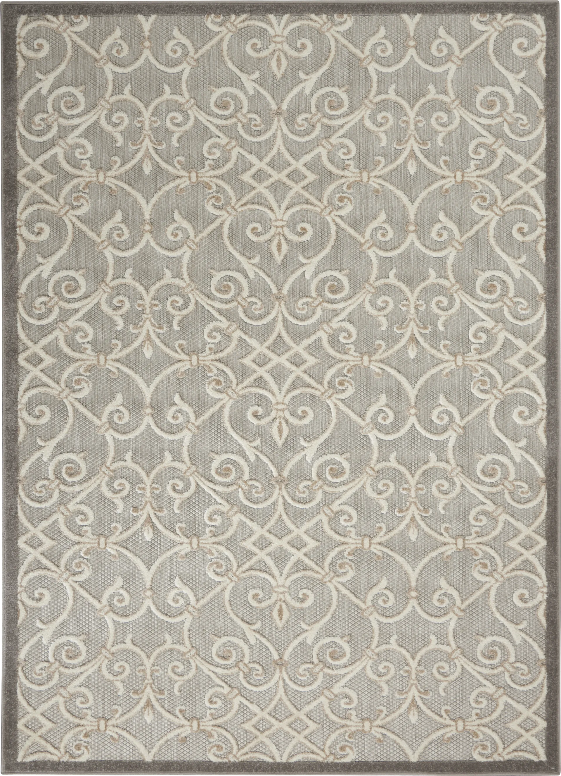 Drayce Natural 5'3 x 7'5 Indoor/Outdoor Rug - Image 1