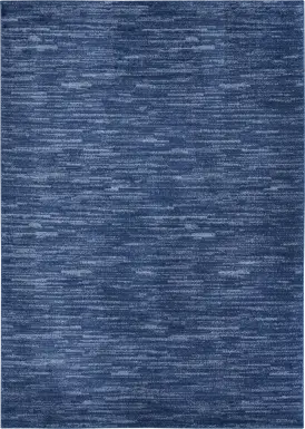 Easthagen Navy Blue 5' x 7' Indoor/Outdoor Rug