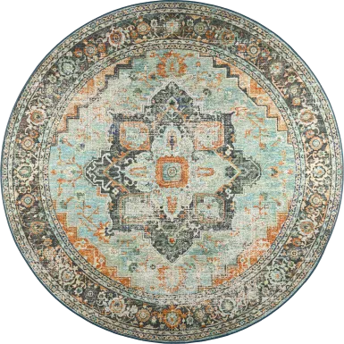 Caddoa Multi 8' Round Rug