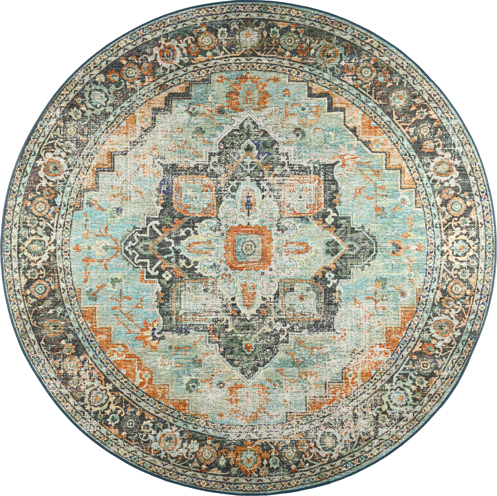 Caddoa Multi 8' Round Rug - Image 1