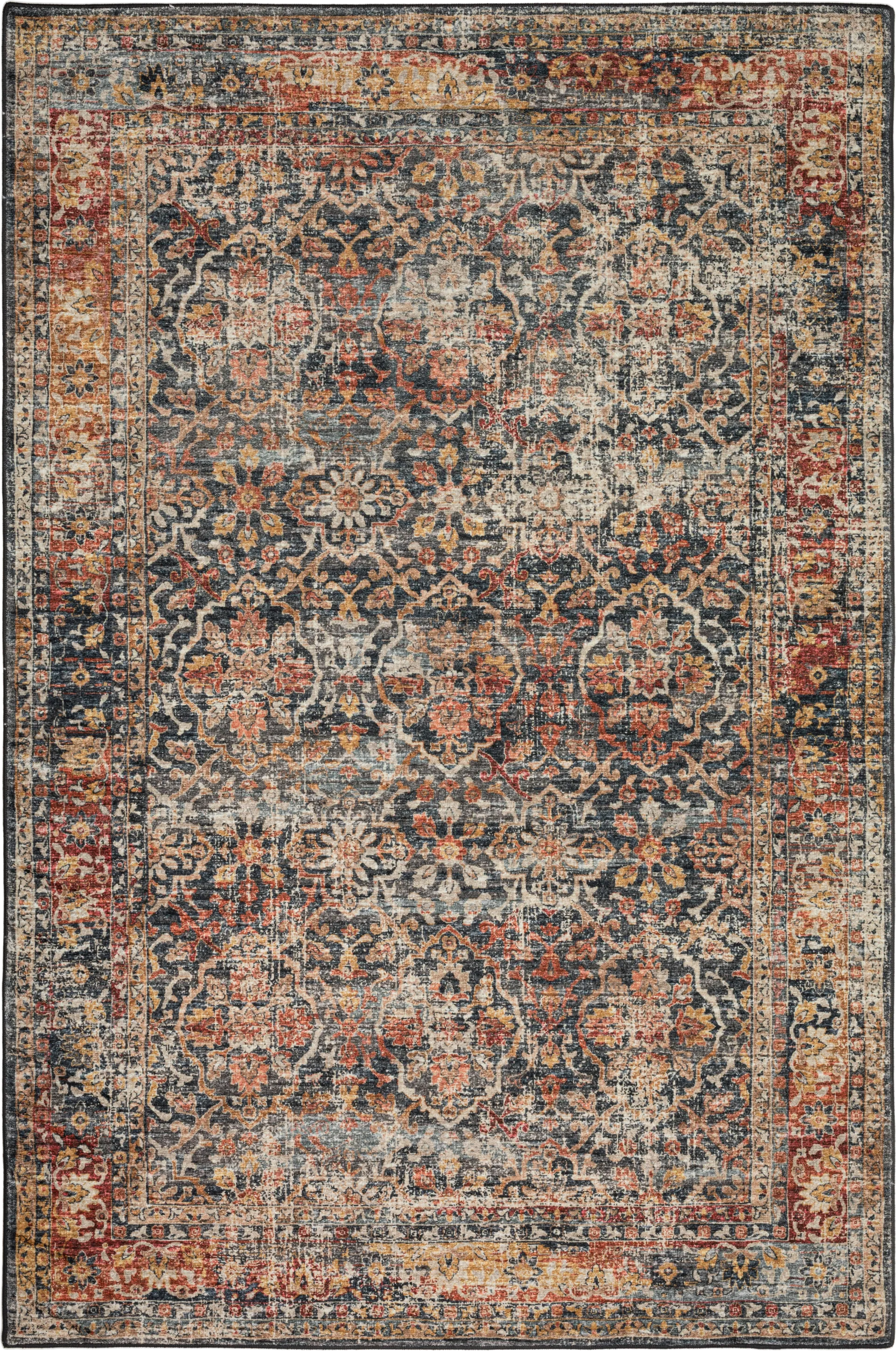 Kaypon Black/Multi 5' x 8' Rug - Image 1