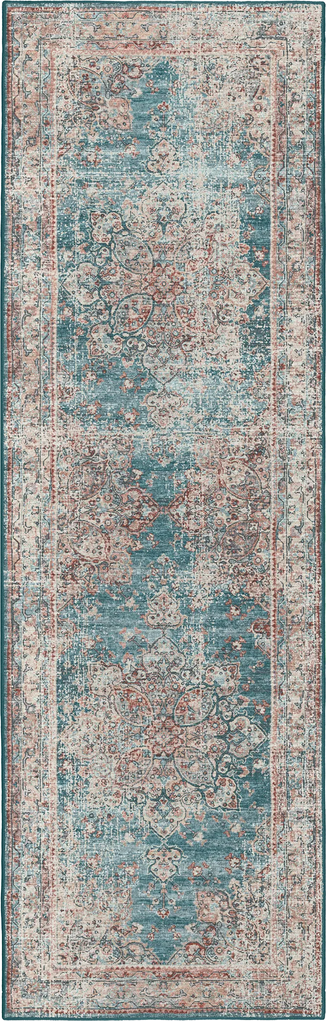 Doverfield Blue 2' x 12' Rug - Thumbnail - Image 1