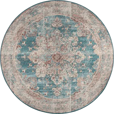 Doverfield Blue 8' Round Rug