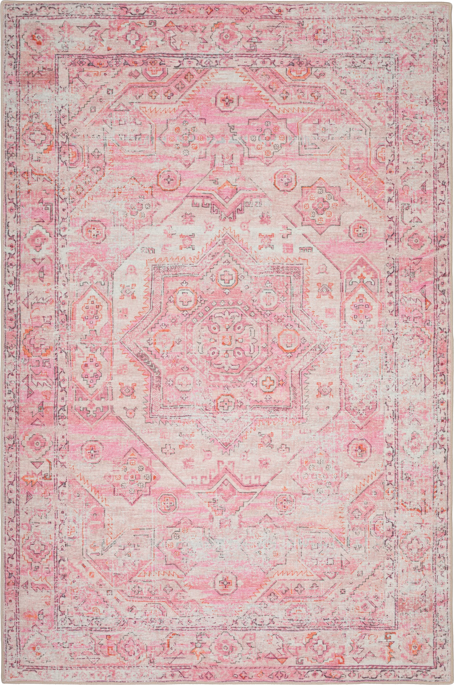 Doverfield Pink 3' x 5' Rug - Image 1